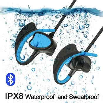 Trådløse Hovedtelefoner IPX8 Vandtæt Bluetooth Headset støjreducerende Øretelefoner, hovedtelefoner til telefonen hovedtelefon med mikrofon auriculares