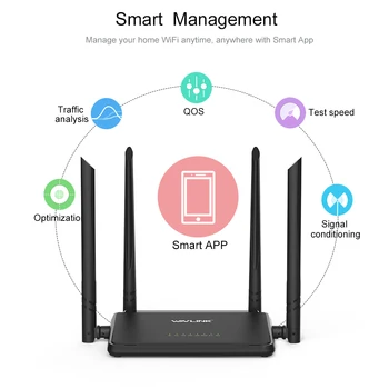 Trådløst Wi-Fi-Router Smart wifi repeater/router/AP 300Mbps Range Extender Med 4 Eksterne Antenner WPS-Knappen IP QoS Wavlink