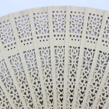 Træ Lomme Folde Håndholdt Fans Hvid Home Decor Part Favoriserer Fan Hot