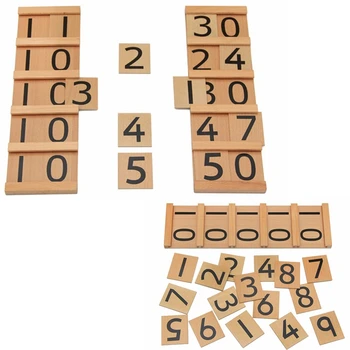 Træ-Matematiske Intelligens Pinde Tal Kids Børnehaveklasse Pædagogisk Legetøj Gave-P101