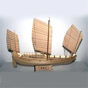 Træ-Skib Modeller Kits, Både Skib Model Kit Sejlbåd Pædagogisk Legetøj Model Kit Træ Skala 1/148 Kinesiske Antikke Sejlbåd