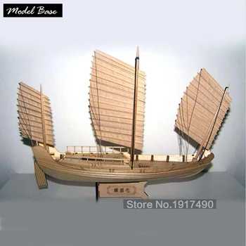 Træ-Skib Modeller Kits, Både Skib Model Kit Sejlbåd Pædagogisk Legetøj Model Kit Træ Skala 1/148 Kinesiske Antikke Sejlbåd