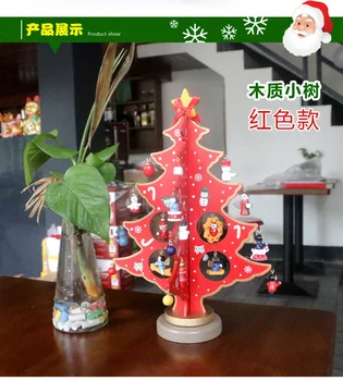 Træ-Xmas Tree Pynt til Hjemmet Tabel Indretning Udsøgt Kunstig DIY juletræspynt Navidad Træ Håndværk Forsyninger
