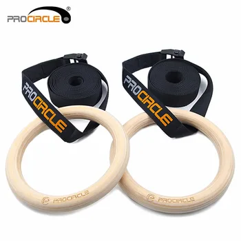 Trænings-og Træ Gymnastik Ringe 28mm Træ-Gym Ringe med mere Fleksible Spænder & Holdbar Justerbare Stropper