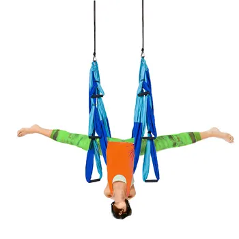 Trænings-og Yoga-Hængekøje Yoga Swing Anti-tyngdekraft Aerial Straps, Høj Styrke Stof Dekompression Med 6 Greb Hånd Lager