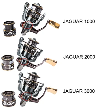 Tsurinoya Jaguar Spinning-Fiskeri Hjul 9BB 5.2:1 Dobbelt-Metal Spool-Venstre/Højre Side over Havet Lokke Reel 1000 2000 3000