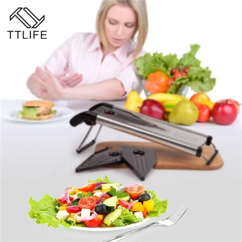 TTLIFE Professional Multifunktionel V-Slicer Mandoline Pålægsmaskine Mad Chopper Frugter & Vegetabilske Cutter med 5 Knive køkken Værktøj