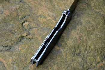 TwoSun TS-21 flipper folde kniv D2 blade titanium håndtag 3.43
