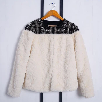 TWOTWINSTYLE Fleece Nitte Frakke For Kvinder Faux Fur Patchwork langærmet Tyk Cardigan Kvindelige 2018 Vinter Harajuku Nye Tøj