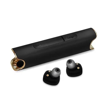 TWS S2 Mini Bluetooth headset Stereo Musik Hovedtelefoner indbygget Mic Lille Trådløse Ørepropper med 850mAh Genoplad batteri til iphone 7