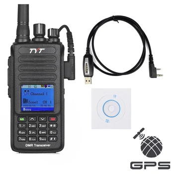 TYT MD-390 GPS-UHF-400-480mhz IP67 Vandtæt DMR-Digital Radio med Programmering Kabel-og CD-md390 2200mAh Batteri CTCSS/DCS