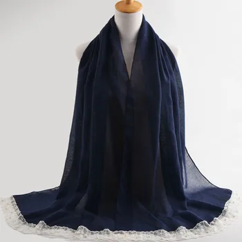 Tørklæder 2017,almindelig viskose hijab,Bomuld hoved tørklæde,blonder blomst tørklæde med perler,Muslimske hijab,sjaler og tørklæder,wrap sjal,cape