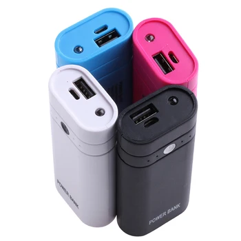 (Uden Batteri) 5V 2x18650 Batteri Oplader, USB Mobile Power Bank Tilfælde DIY Kit Kassen-Telefon, Bærbar