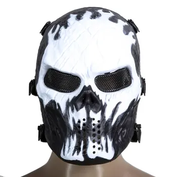 Udendørs Motion Maske Airsoft Paintball Full Face Masker Beskyttelse Til Kraniet Træning Træning Ansigt Dække For Mænd Udendørs Sport