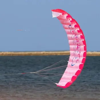 Udendørs Sjov Sport Power Dual Linje Stunt Parafoil Faldskærm Rainbow Sports Stranden Kitesurfing For Begyndere