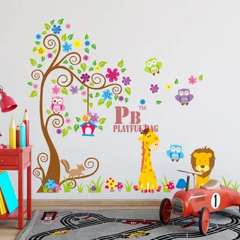 Udenrigshandel JM7251AB store DIY tegnefilm klistermærker børn room dekoration