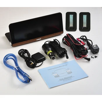 Udricare 8 tommer 4G SIM-Kort, GPS Android 5.1 Dashboard WiFi Bluetooth 1080P DVR Dobbelt Linse bakkamera Video-Optager 4G-GPS