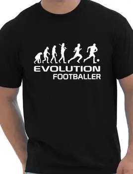 Udviklingen Af Fodboldspiller, Sports-Funny Herre T-Shirt i Flere Størrelse og Farver