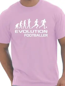 Udviklingen Af Fodboldspiller, Sports-Funny Herre T-Shirt i Flere Størrelse og Farver