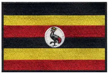 Uganda flag broderi af 3