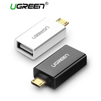Ugreen Mikro-USB-OTG-Adapteren han til USB 2.0 Adapter Micro Converter for Samsung Xiaomi LG, Huawei Android Mobiltelefoner