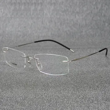 Uindfattede Titanium Briller Ramme Super Let Fleksibel Titanium Legering-Templet, Ben Optiske Briller Briller