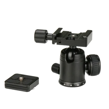 Ulanzi Aluminium Kamera Stativ Hoved Ballhead med Quick Release Plade til MICRO 1 Lomme Skyderen for DSLR-Kamera Stativ