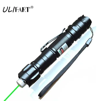 ULIFART Grøn Laser Lys, Laser Pointer Bedste Militære Kraftig Clip blinkende, Funklende Stjerne Lazer Lommelygte Bruger Genopladelige Batteri