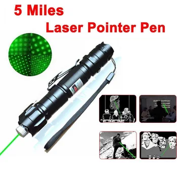 ULIFART Grøn Laser Lys, Laser Pointer Bedste Militære Kraftig Clip blinkende, Funklende Stjerne Lazer Lommelygte Bruger Genopladelige Batteri