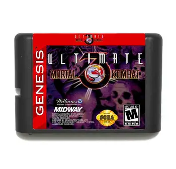 Ultimate Mortal Kombat 3 16 bit MD Game Card Til Sega Mega Drive Til Genesis
