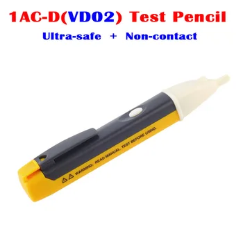 Ultra-safe Ikke-kontakt 1AC-D 90-1000V Test Blyant Spænding Detektor Sensor Tester Elektronisk Pen Med LED-Lys + Spænding Alarm