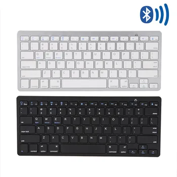 Ultra Slanke Trådløse Bluetooth-Tastatur BT 3.0 Teclado Sem Fio Keycap Klavye til Windows til Android Tablet-PC, Mobiltelefon Pad