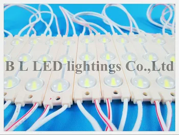 Ultra tynd høje lyse med linse vandtæt SMD 5730 LED-modul lampe lys reklame lys DC12V 3led IP65 1.44 W