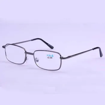 Ultralet Full Metal Frame Høj Kvalitet læsebriller Kvinder Mænd Harpiks Anti-stråling Asfæriske Presbyopic Briller