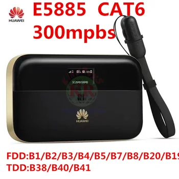 Ulåst cat6 Huawei E5885 300mbps 4g wifi router 4g wi-fi-router Mobile WiFi PRO 2 wiith rj45-power bank pk E5786 e5770 ac810s