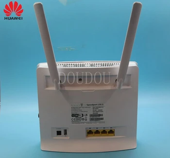 Ulåst Huawei B593 B593u-12 Plus Antenne 4G LTE-hastighed på 100 mbps CPE Router med Sim-CardSlot 4G LTE WiFi Router med 4 Lan-Port PKB310