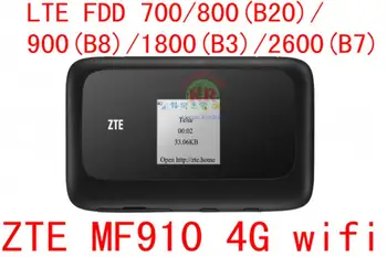 Ulåst ZTE MF910 LTE 4G WIFI Router 4G wifi dongle Mobile Hotspot-150Mbps-Netværk Router pk mf95 mf920 mf823 mf90 mf93