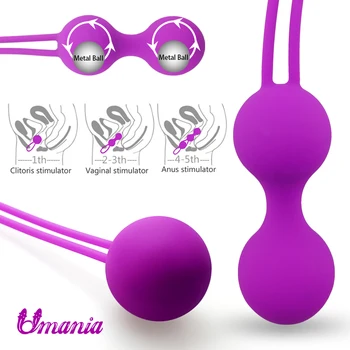 Umania Silikone Kegel Bolde,Smart Kærlighed Bolden til Vaginal Stramme Øvelse Maskine Vibratorer,Ben Wa Bolde af sexlegetøj til Kvinder