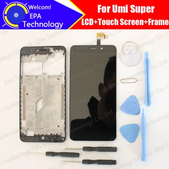 UMI Super LCD Display+Touch Screen Digitizer+Middle Stellet Oprindelige Nye LCD - +Touch Digitizer til Super F-550028X2N