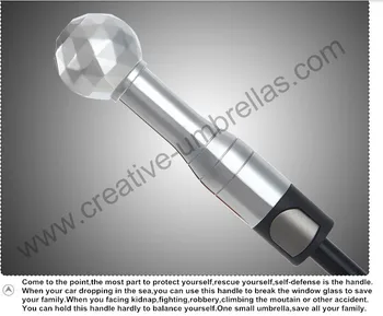 Unbreakable selvforsvar golf parasoller carbon glasfiber skaft og dobbelt fiber ribben,210T Taiwan Formosa pongee sort belægning