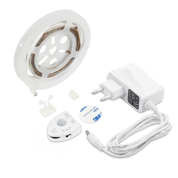 Under Sengen Motion Sensor Dæmpbar Belysning, Varm Hvid LED Strip Med Automatisk Sluk ur, Skabe/Under Trappen/Soveværelse