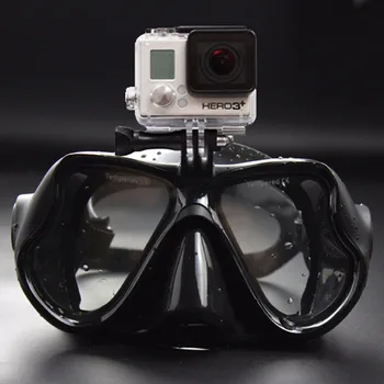 Undervands jagt Kamera Dykning Maske, Snorkel og Scuba Svømning Goggles til GoPro Xiaomi SJCAM Sports Kamera Free Shopping