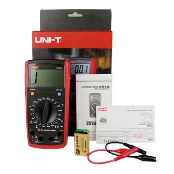 UNI-TUT603 Digital Induktans Modstand Kapacitans Test Meter LCR-Meteret Kondensatorer Ohmmeter Tester
