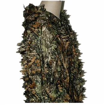 Unisex Chasse Toppen Paintball Ghillie Suit Camouflage 3d Blad Realtree Sniper friluftsliv Eventyr på Jagt Tøj