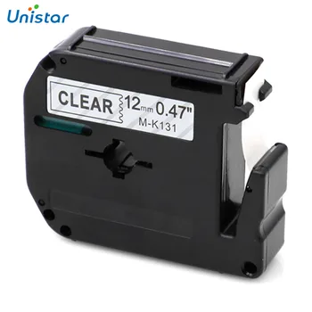 UNISTAR 5 PC ' er Kompatibel Brother Label Printer Bånd MK131 Sort på Klar 12mm Brother Tape Gratis Fragt M-K131