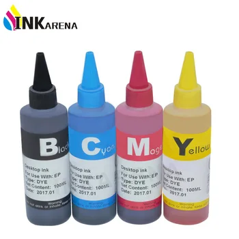 Universal 4 farvestofbaserede Blæk Til epson 100 ml blæk refill kit til epson Premium løs Blæk flaske til epson printer blækpatron