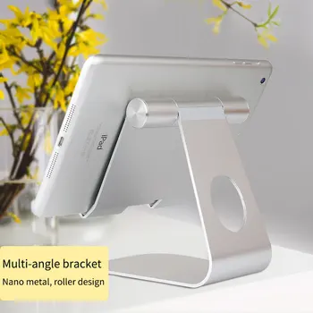 Universal Aluminium Tablet, Står for Apple iPad beslag Senior Metal Støtte til iphone x/8 mipad samsung Galaxy tab stand holder