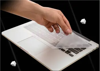 Universal gennemsigtig laptop Tastatur Silikone skin cover beskytter 50stk passer til 13