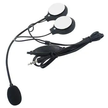 Universal Hjelm Headset Hovedtelefoner 3,5 MM Stik til Motorcykler og Scootere Hovedtelefoner med Håndfri MIKROFON Til MP3-MP4 Smartphone