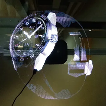 Universal LED Holografisk Projektor Transportabel Hologram Afspiller 3D Holografiske Dispaly Fan Unikke Hologram Projektor